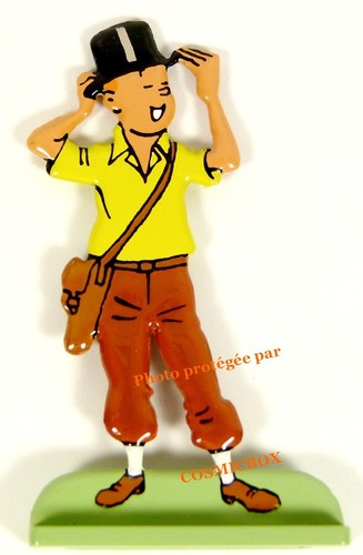 Figurine tintin chapeau - chapeau, haut