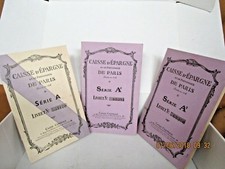 3 livrets de Caisse d'épargne