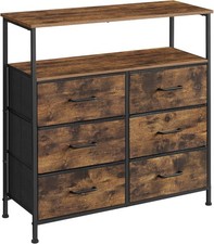 Commode 6 Tiroirs en Tissu avec Poignées