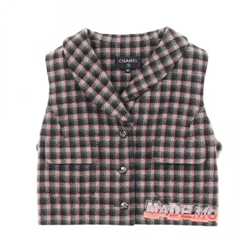 Gilet chanel patch logo - chanel,