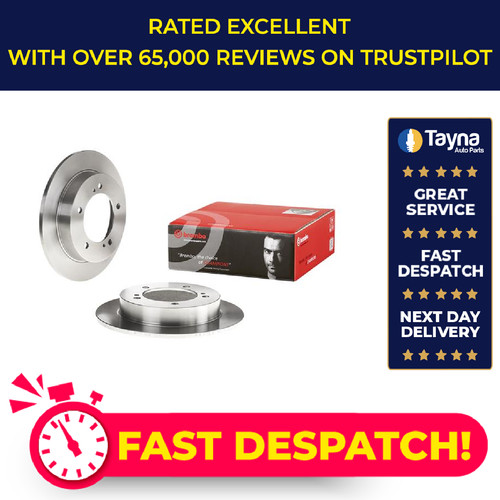 Brake discs pair solid fits - brake,