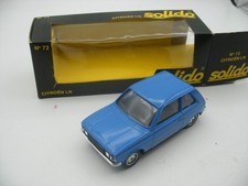 Ancienne Voiture 1/43 SOLIDO Made in France N°72 CITROEN LN Bleue