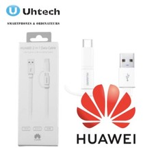 Huawei Câble 2 en 1 micro-USB / USB-C Charge Synchronisation 1.5m Original Blanc