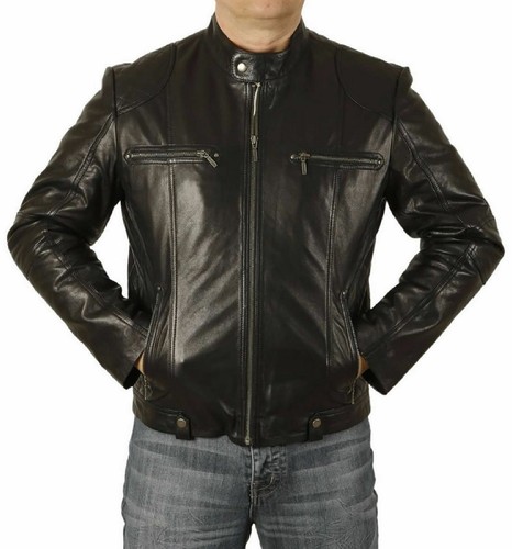 Blouson moto motard - de, cuir