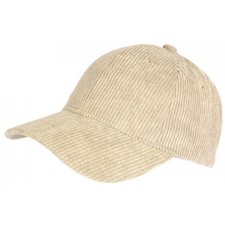 Casquette Velours Beige cotele
