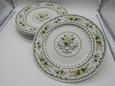 02 ) 6 GRANDES ASSIETTES EN PORCELAINE ANGLAISE  ROYAL DOULTON MODÈLE PROVENCAL