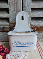 ANCIENNE BOITE ALLUMETTES EMAILLEE