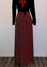 vintage 1960’s/70’s Long Wool Skirt Hand Sewn Mod Hippy Size Xs/small