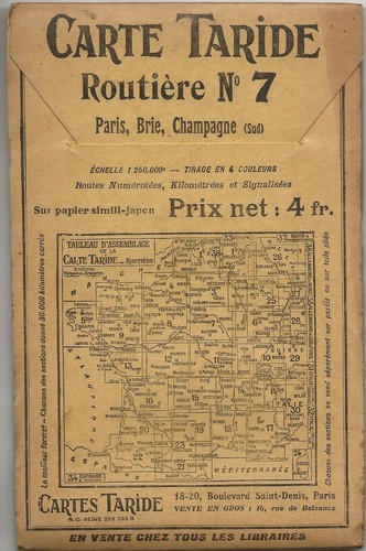 Carte taride 7 paris - taride,