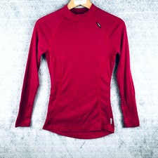 Wedze Oxylane Stratermic Haut Thermique Femme S Rouge Manches Longues Ski Hiver