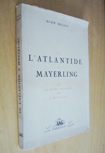 Alain decaux atlantide - decaux, de