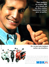 publicité Advertising 0423  1994   scooters MBK   booster evolis Hot champ