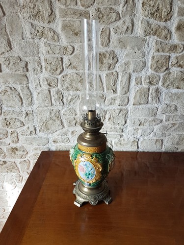 Lampe petrole barbotine - a,