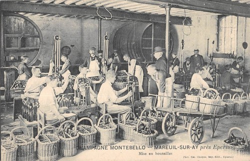 Cpa champagne montebello - champagne, /
