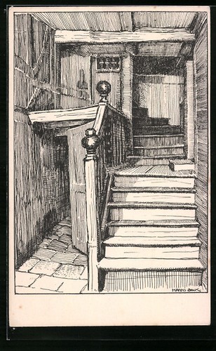 Carte postale artiste ruhla - postale, d'artiste