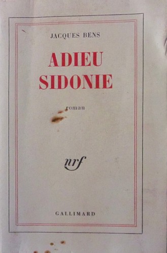 Bens jacques adieu sidonie - -,