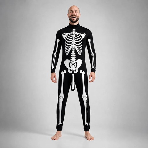 Skeleton bodysuit print - 3d,