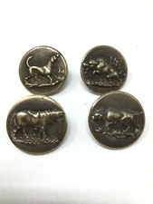 Suite de 4 Boutons Chasse