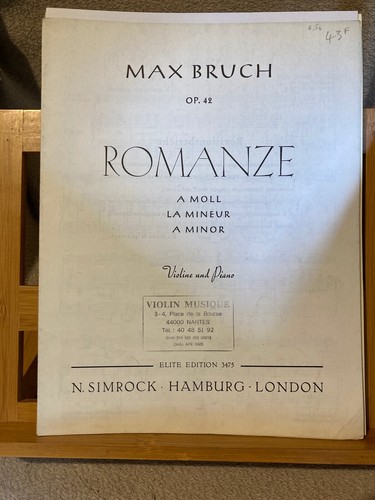 Max bruch romance mineur - en,