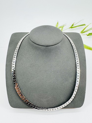 Collier gourmette plate - , en