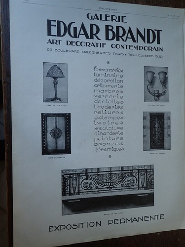 Edgar brandt ferronnerie art - edgar,