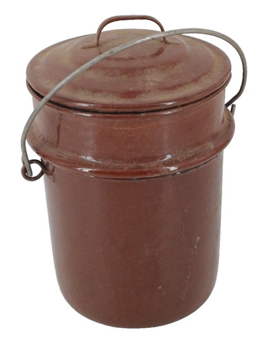 Ancien pot cantine - a, marron