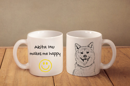 Akita inu mug - "makes, me