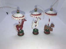 VTG Wooden Christmas Carousel