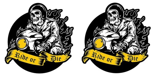 Stickers ride die biker - ride,