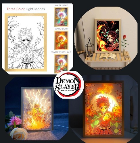Demon slayer tableau lumineux - tableau,