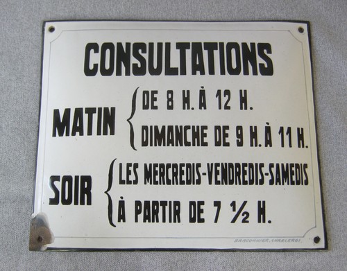 Ancienne plaque émaillée - ancienne,