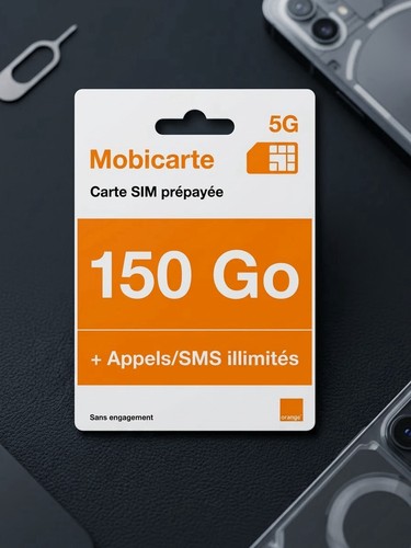 Carte sim prépayée orange - sim,