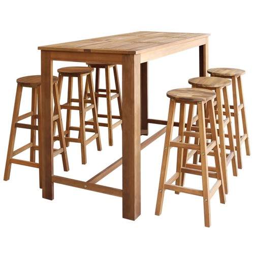 Table tabourets bar 7 - table,