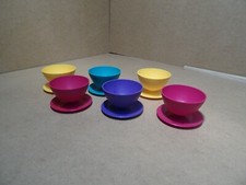 Lot de 6 coupes multicolores