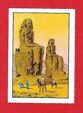 Poster Stamp Swiss Chocolat Nestlé, Egypt: Camel and Colossi of Memnon (1951)