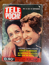 REVUE LIVRE TÉLÉ POCHE 1969 N° 187 COLETTE BESSON NICOLE DUCLOS