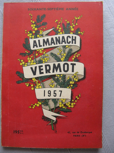Almanach vermot 1957 - vermot, (c.ca)