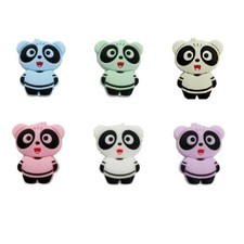 Perle silicone petit - silicone, panda