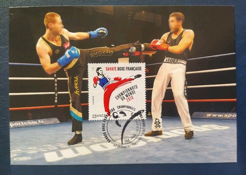 Carte premier jour timbre boxe - jour,