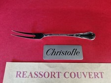PIC SAUCISSON 17.5 CM CHRYSANTHÈME MONOGRAMME CHRISTOFLE BEL ÉTAT MÉTAL ARGENTÉ