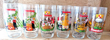 6 anciens petits verres à