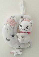 ?Doudou Peluche Musical chat Marie Aristochats blanc Rose Disney Baby