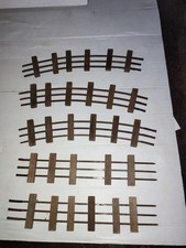 LOUIS ROUSSY LR GASTOU ? ECHELLE O LOT DE 5 RAILS 3 COURBE 2 DROIT TRAVERSE BOIS