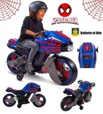 Moto Électrique pour Enfants Spiderman Mâle Araignée Batterie Lithium 6V 3-7 Ans