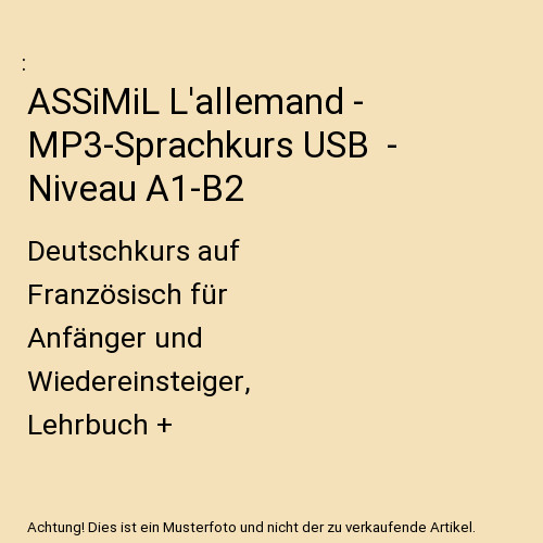 Assimil allemand - assimil, l'allemand