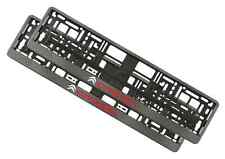 2 x supports de cadre de plaque d'immatriculation européenne look carbone pou...