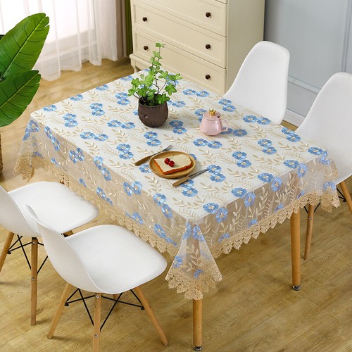 Dentelle nappe brodé floral - dentelle,