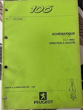 Catalogue / Brochure PEUGEOT 106 SCHEMATIQUE 8057 DIRECTION A GAUCHE de 1999 -