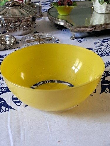 Saladier jaune verre - jaune,