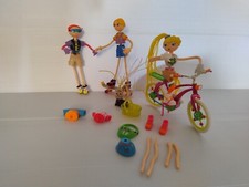 POUPEE BETTY VTT SPAGHETTI LA MALICE  + FRED ET MAXIME AVEC ACCESSOIRES